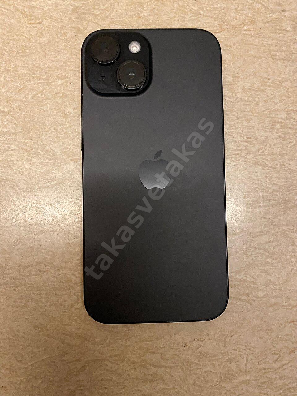 iPhone 15 128 GB Siyah — Pil %93, Apple Garantili