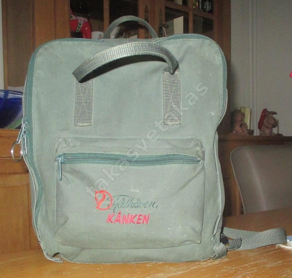 Fjällräven Kånken eski model sırt çantası, haki yeşil
