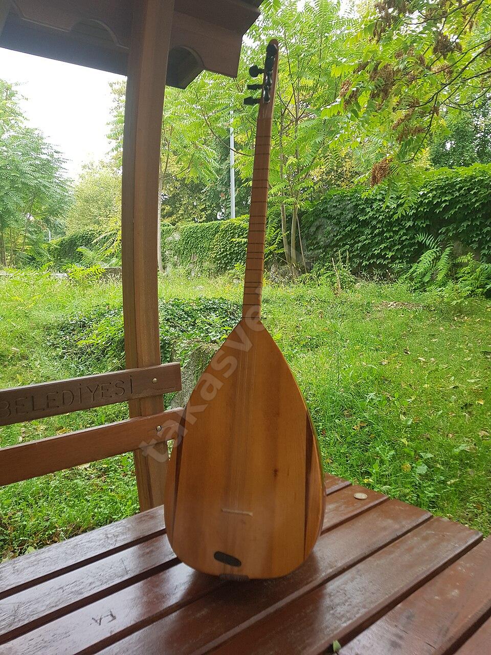 Uzun sap bağlama, dilimli tekne, kılıflı