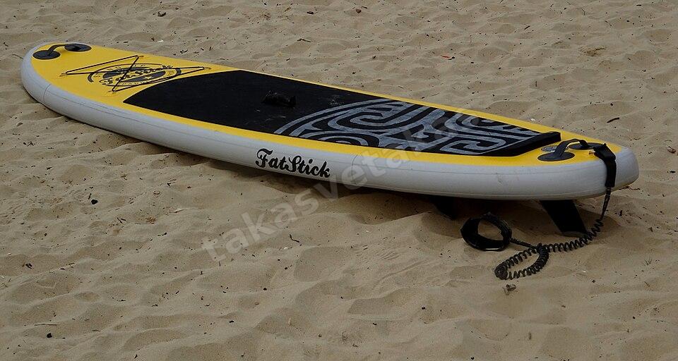 FatStick şişme SUP board, sarı, leash dahil